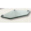 Ver imagem 4 de Kit Prateleira Canto Chanfrada C/ Fenda 25x25cm - 8mm Verde