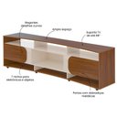 Ver imagem 3 de Conjunto Sala Elegance:rack 4502 + Painel 4508