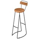 Ver imagem 6 de Kit 02 Banquetas Alta Cozinha Sala de Jantar Bar Lia D01 Peroba Rosa - Inoviza