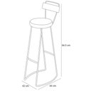 Ver imagem 5 de Kit 02 Banquetas Alta Cozinha Sala de Jantar Bar Lia D01 Peroba Rosa - Inoviza