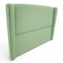 Ver imagem 4 de Cabeceira Cama Box Casal Catarina Madeira Maciça Suede Verde Claro