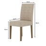 Conjunto Sala de Jantar Mesa Retangular Liz com Vidro 160cm 6 Cadeiras Josi - 7