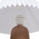 Ver imagem 2 de Abajur / Luminária Bivolt 110/220v em Madeira e Linho -mart