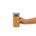 Ver imagem 2 de Pote de Vidro 700ml com Tampa Inox Hermético Redondo - Tud