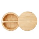 Ver imagem 2 de Pote em Bambu com 2 Divisões para Temperos ou Farinha Mimo