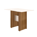 Ver imagem 4 de Conjunto Sala de Jantar Retangular Mesa Milano 108cm com 4 Cadeiras Bege/Carvalho/Off White