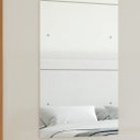 Ver imagem 1 de Kit 03 Espelhos Happy 50 x 40cm (Axl) com Parafuso e Bucha de Silicone para Guarda-Roupas Branco