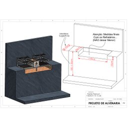 Parrilla Dupla de Alvenaria 118x45 com Grelha Argentina e 6 Espetos - 3