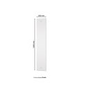 Ver imagem 3 de Kit com 02 Espelhos Happy 120cm x 20cm (Axl) com Parafuso e Bucha de Silicone para Guarda-Roupas Branco