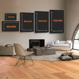 Quadros Decorativo Family Lion Sem Moldura e Sem Vidro 80x120 - 6