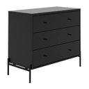 Ver imagem 2 de Cômoda Jasper 3g Preto/fosco