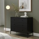 Ver imagem 1 de Cômoda Jasper 3g Preto/fosco