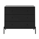 Ver imagem 3 de Cômoda Jasper 3g Preto/fosco