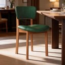 Ver imagem 7 de Kit 6 Cadeiras para Sala de Jantar Cozinha Living Estofada Dara L02 Couríssimo Verde Musgo - Lyam de