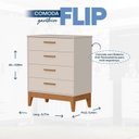 Ver imagem 5 de Quarto Completo Flip Reller MDF Bege/Areia