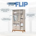 Ver imagem 7 de Quarto Completo Flip Reller MDF Bege/Areia
