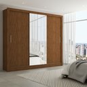 Ver imagem 1 de Guarda-roupa Casal Katherine 3 Portas 3 Gavetas com Espelho - Panorama Móveis