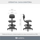 Ver imagem 4 de Cadeira Escritório Giratória Operativa Secretária Plus Slim