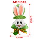 Ver imagem 5 de Kit 6 Pendente Páscoa Coelho para Porta Verde Enfeite 23cm