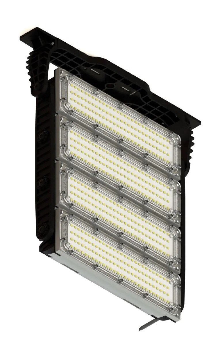 Refletor 600w Led Osram Ip66 Campo Society Quadra Futebol Carcaça Preto Luz Branco-frio 110v/220v