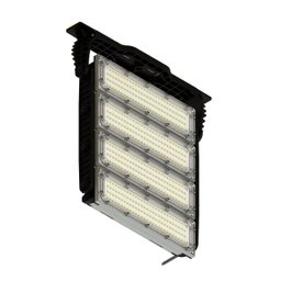 Refletor 600w Led Osram Ip66 Campo Society Quadra Futebol Carcaça Preto Luz Branco-frio 110v/220v - 1