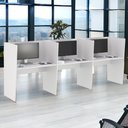 Ver imagem 3 de Guiche Office 3 Lugares Irlanda Branco