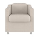 Ver imagem 3 de Poltrona Decorativa Escritório Cadeira Manicure Suede Cor:Bege