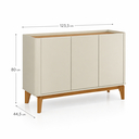 Ver imagem 3 de Buffet Flip 1.2 – 1233x 800 x 445 – 3 Portas - Off White/Cinamomo