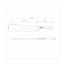 Ver imagem 5 de Faca para Carne Tramontina Churrasco Black Aço Inox Escurecido e Cabo de Madeira 10"