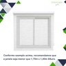 Persiana Cortina Rolo Tecido Blackout Liso Cinza 1,70m X 1,40m - Sala Quarto Escritório - Blecaute - 5