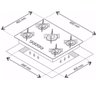 Cooktop Tripla Chama 5 Bocas Bivolt Rosa Chamalux - 3