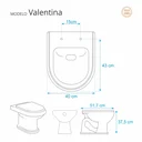 Ver imagem 3 de Assento Sanitario Almofadado Valentina Marfim (Bege Claro) para Vaso Hervy