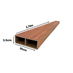 Divisória Leve Decorativa Wpc 10cm X 3,5cm X 270cm  1unidade  Formaco Decor - 4