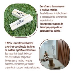 Divisória Leve Decorativa Wpc 10cm X 3,5cm X 270cm  1unidade  Formaco Decor - 7