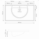 Ver imagem 5 de Gabinete Suspenso com 2 Gavetas e 1 Gavetão com Espelheira e Cuba