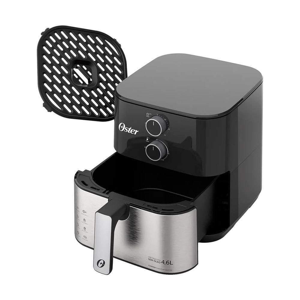 Fritadeira Eletrica Inox Compact sem Óleo 4,6 Litros 1500w Ofrt520 127v - 2