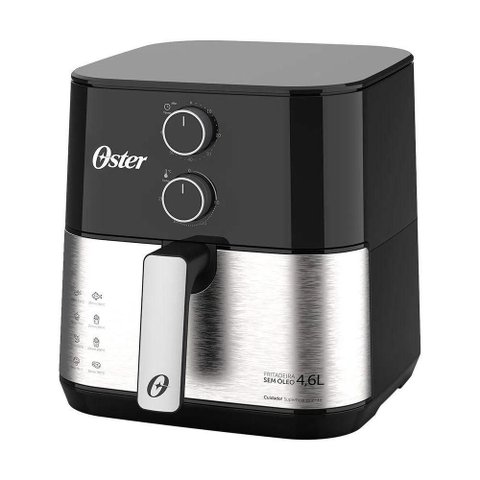 Fritadeira Eletrica Inox Compact sem Óleo 4,6 Litros 1500W Ofrt520 127V