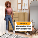 Ver mais imagens de Cômoda Grécia com 1 Porta com Detalhe Ripado e 4 Gavetas 1 Tranca com Chave Marrom/Cinamomo