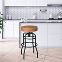 Ver imagem 4 de Conjunto 4 Banquetas de Aço 70cm Giratória Paris Preto/Caramelo