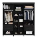 Ver imagem 2 de Guarda Roupa 6 Portas Porto Bello Preto