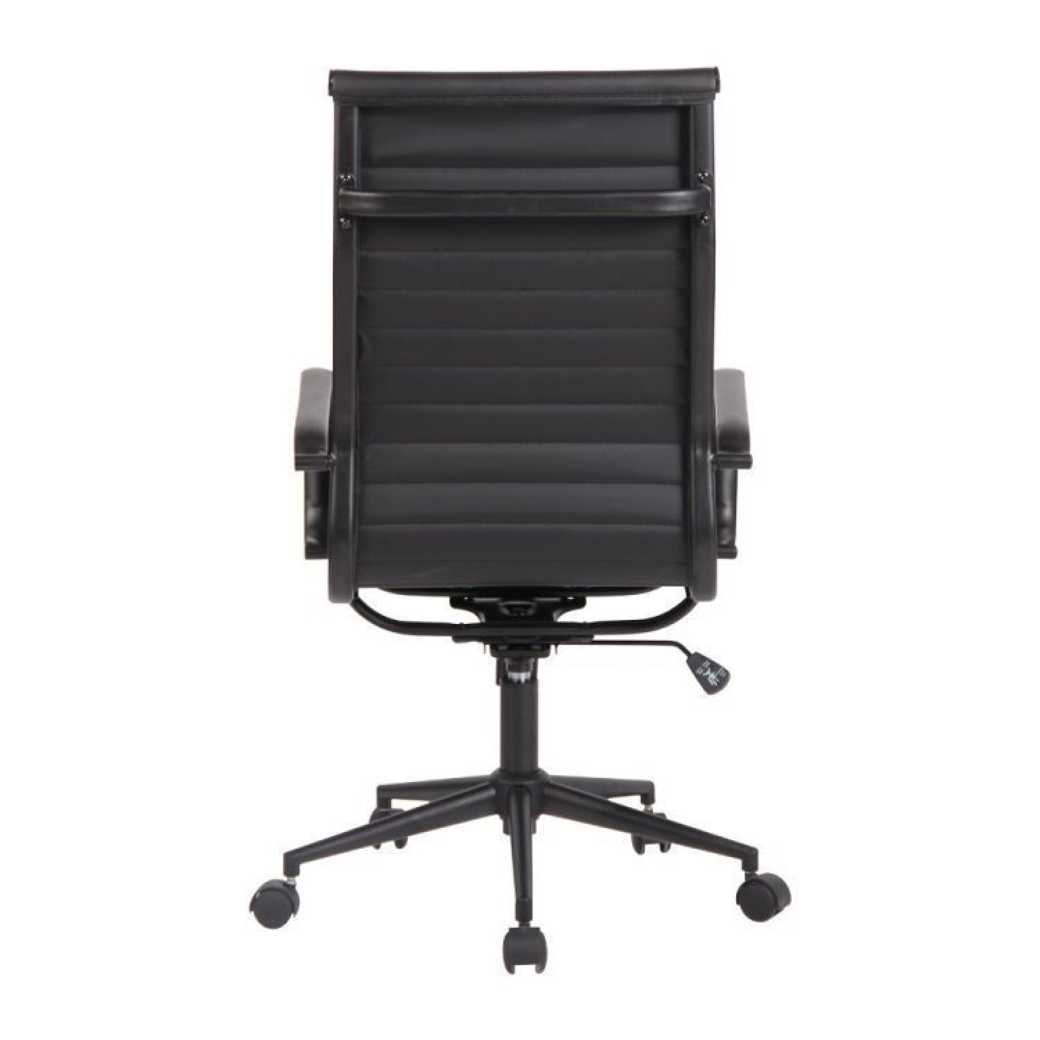 Conjunto 8 Cadeiras de Escritório Presidente Sevilha com Base Office aço preto  - 4