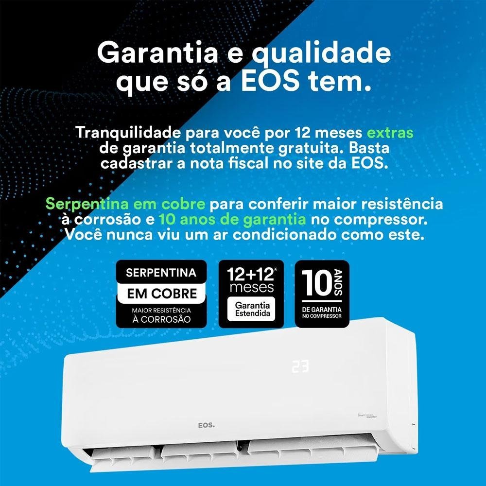 Ar Condicionado Split Inverter 24000 Btus High Wall Frio Eas24000if - Eos 220v - 8