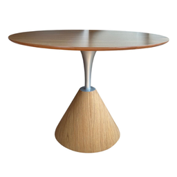 Mesa de Jantar Cone Redonda Masp 110 Cm Tampo Freijó Base Freijó Personal Decor - 3