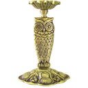Ver imagem 1 de Porta Incensos Coruja Artesanal em Latão Reciclado Sat Coruja Dourada