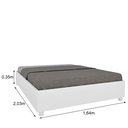 Ver imagem 6 de Cama Queen em MDP 203cm x 164cm Mônaco
