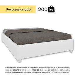 Cama Queen em MDP 203cm x 164cm Mônaco   - 3