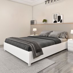 Cama Queen em MDP 203cm x 164cm Mônaco   - 1