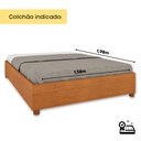 Ver imagem 2 de Cama Queen em MDP 203cm x 164cm Mônaco  