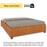 Cama Queen em MDP 203cm x 164cm Mônaco   - 3