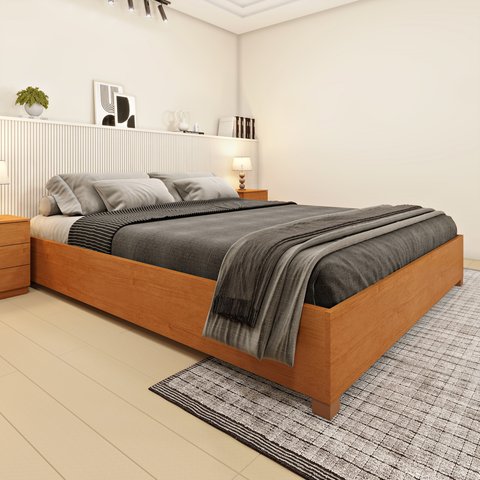 Cama Queen em MDP 203cm x 164cm Mônaco
